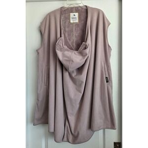 Konny Fleece Cover for Two Wrap Cape Jacket Winter Warm Vest Taupe One Size Cozy
